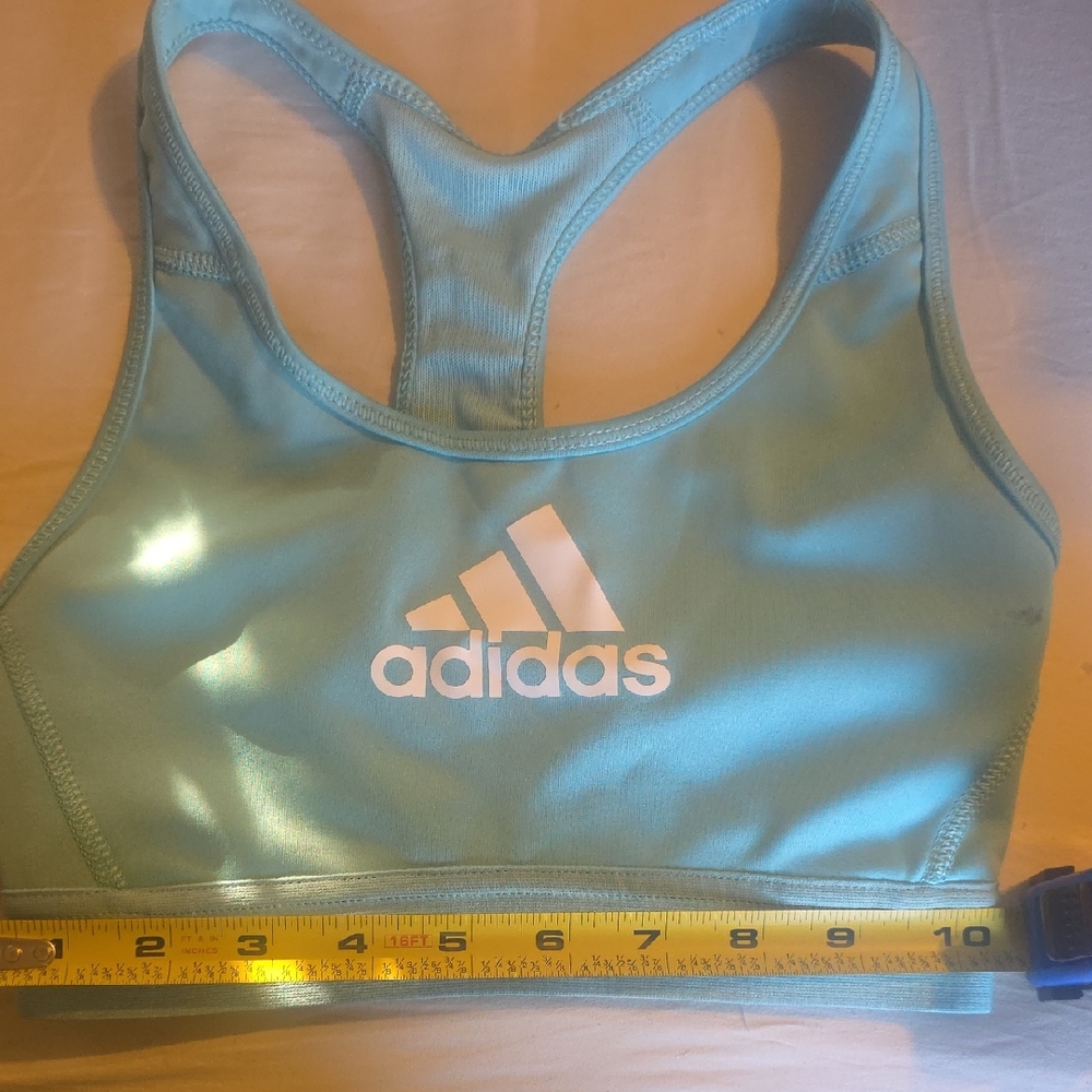 Adidas Sky Blue Racerback Sports Bra